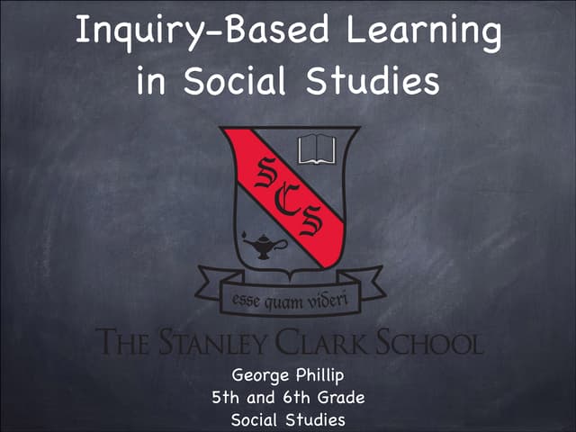 Inquiry based social studies isacs 2013