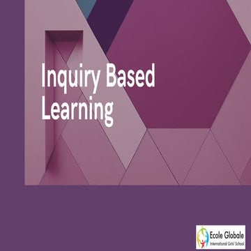 Inquiry Based Learning exploring questions