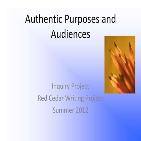 Inquiry presentation