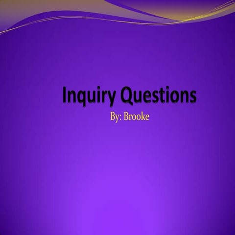 Inquiry questions | PPTX