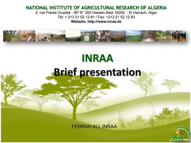 INRAA: Brief presentation