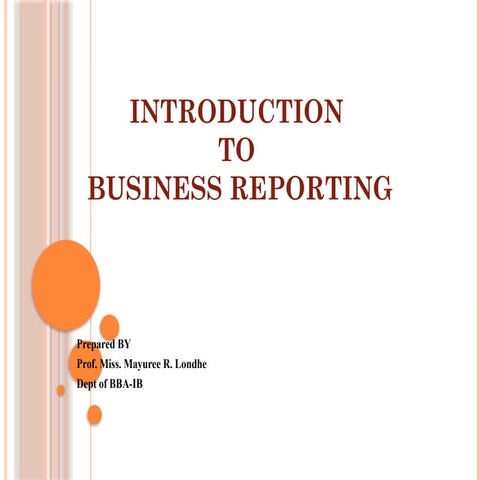 BBA-IB BUSINESS REPORTING AND ANALYSIS..