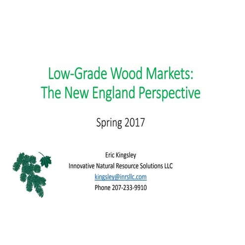 INRS spring 2017 low grade markets