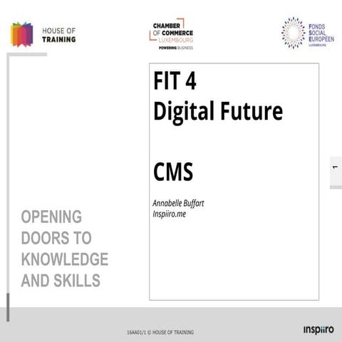 Supports de cours Fit4Digital future - CMS