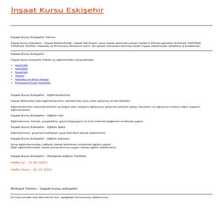 Insaat kursu-eskisehir