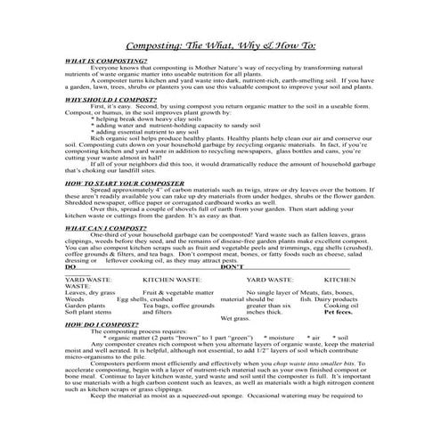 Insa Riepens: Composting What Why How