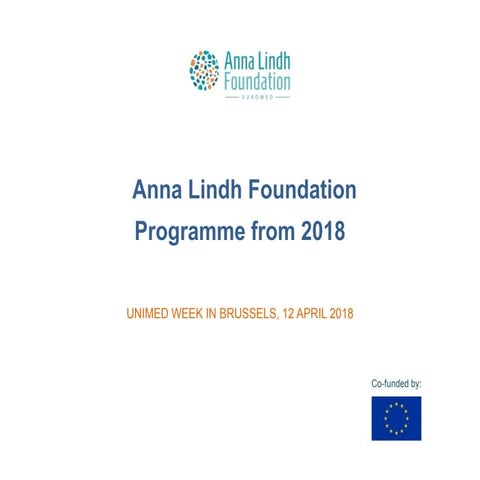Anna Lindh Foundation Programme from 2018