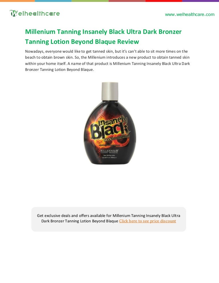 Insanely Black Tanning Lotion Review