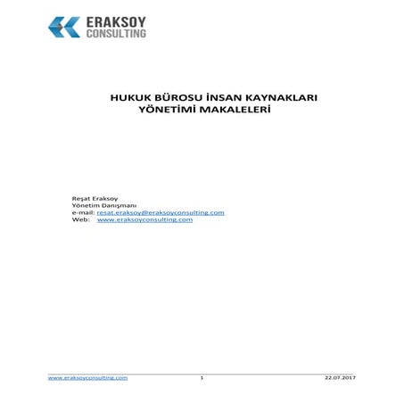 İnsan kaynakları yönetimi makaleleri