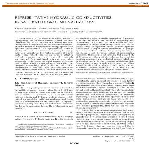 The Many Applications of Hydraulic Conductivity | PDF