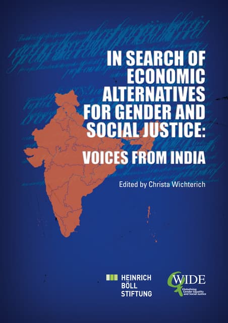 In Search of Economic Alternatives for Gender and Social Justice -  Voices from India