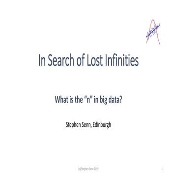 In Search of Lost Infinities: What is the “n” in big data?