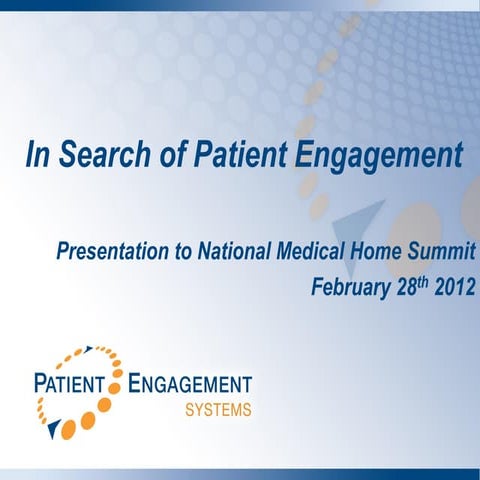 In Search of Patient Engagement