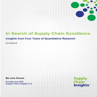 In Search of Supply Chain Excellenc...