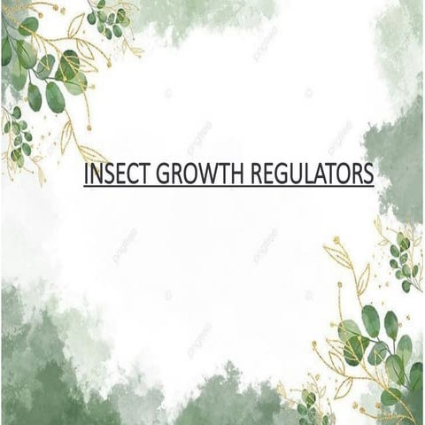 Comprehensive Overview of Insect Growth Regulators and Their Role in ...