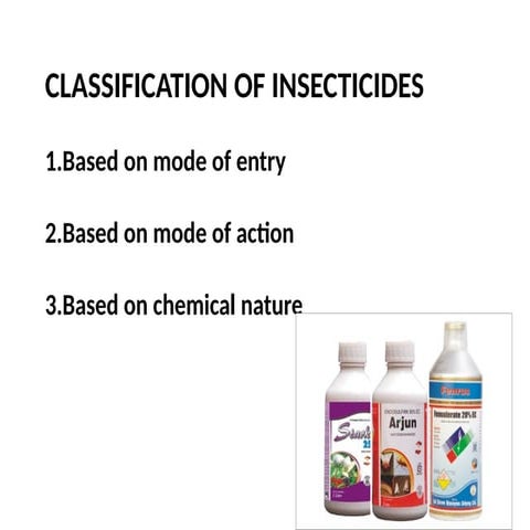Insecticides - classification - mode of action.pptx