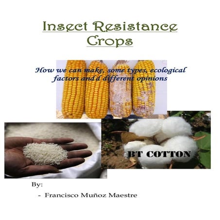 Insects resistance crops