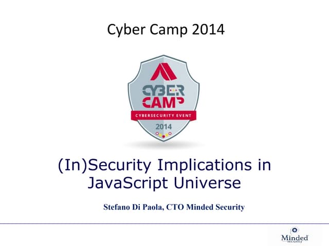 (In)Security Implication in the JS Universe
