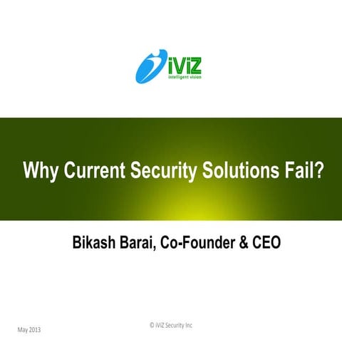 Insecurity in security products 2013