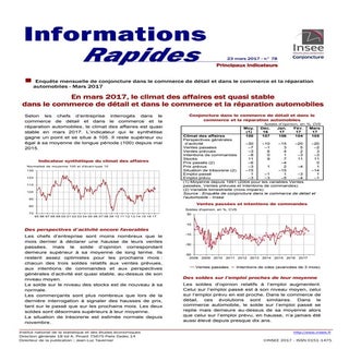 Insee climat des affaires-commerce ...