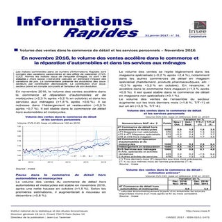 Insee volume des ventes-commerce et...