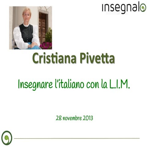 INSEGNARE L'ITALIANO CON LA LIM