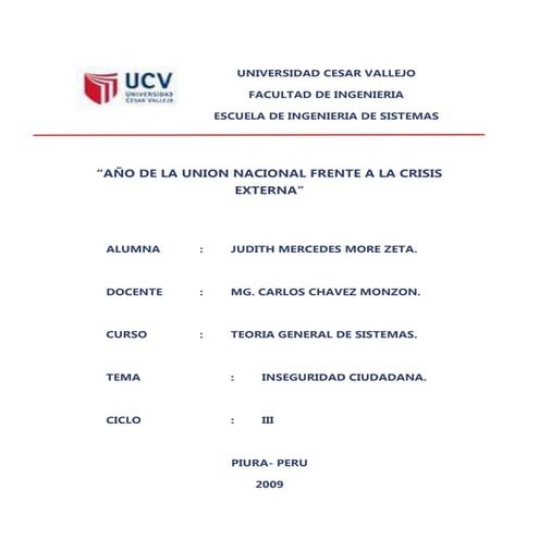 PNES 2009-2-INSEGURIDAD CIUDADANA