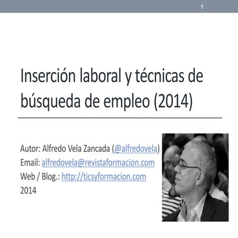 Inserción laboral y técnicas de búsqueda de empleo 2014