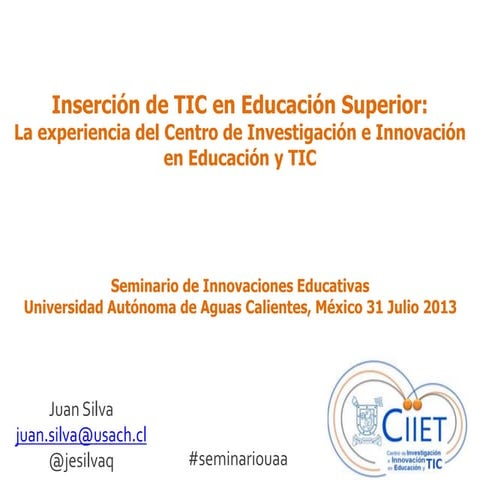 Insercion tic en edusup