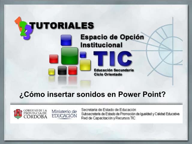 ¿Cómo Insertar sonido en Power Point?