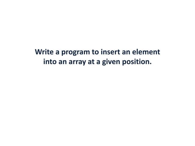 Insert element position