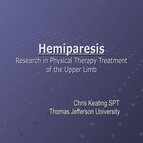 Hemiparesis | PPT