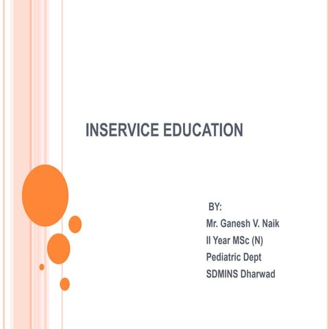 Inservice education 