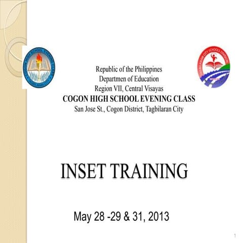 Inset 2013 session o