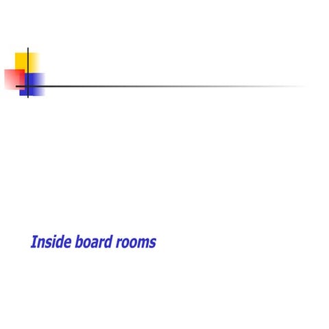 Inside board rooms