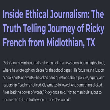 The Five Principles of Ethical Journalism | PPTX