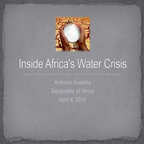 Inside Africa\'s Water Crisis