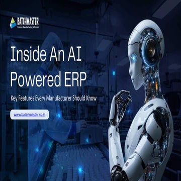 Inside An AI Powered ERP System for Process Manufacturers | PDF