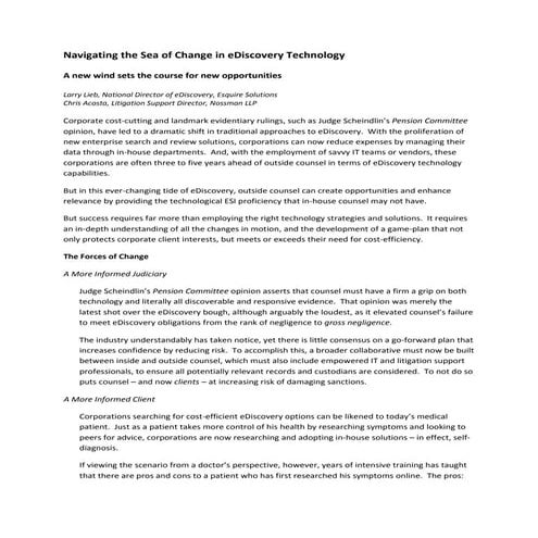 Inside Counsel White Paper