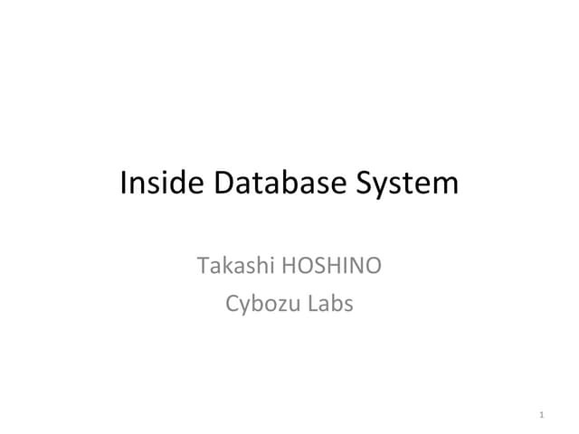 Inside database
