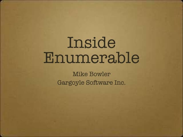 Inside Enumerable