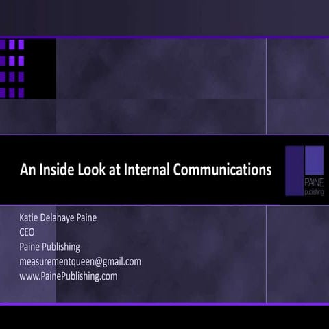 An Inside Look at Internal Communications