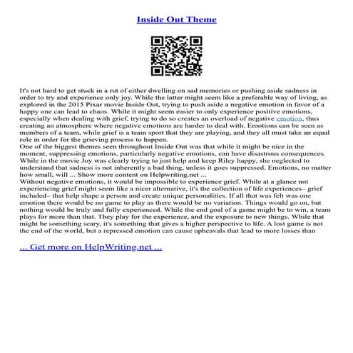 Inside Out Theme | PDF