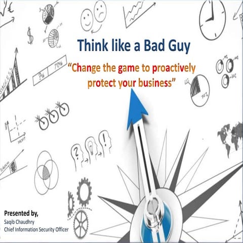 Think Like a Bad Guy "Hacker" -  Change the game to proactively protect your business