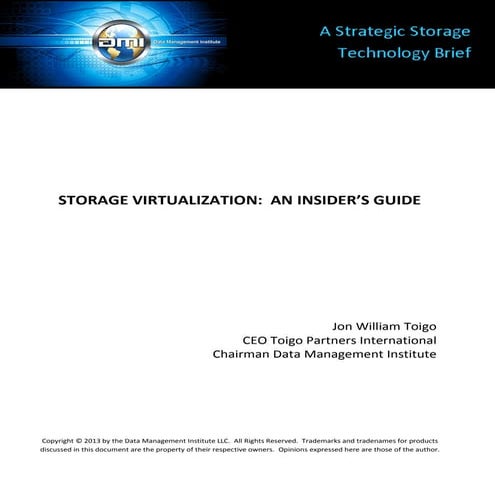 Insiders Guide- Managing Storage Performance