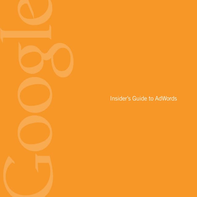 InsidersGuidetoAdWords