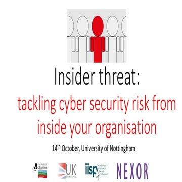 Insider threat event presentation