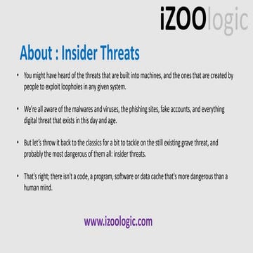 Insider threats