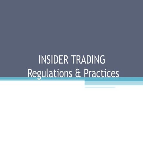Insider Trading Final