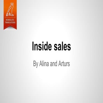 Inside sales